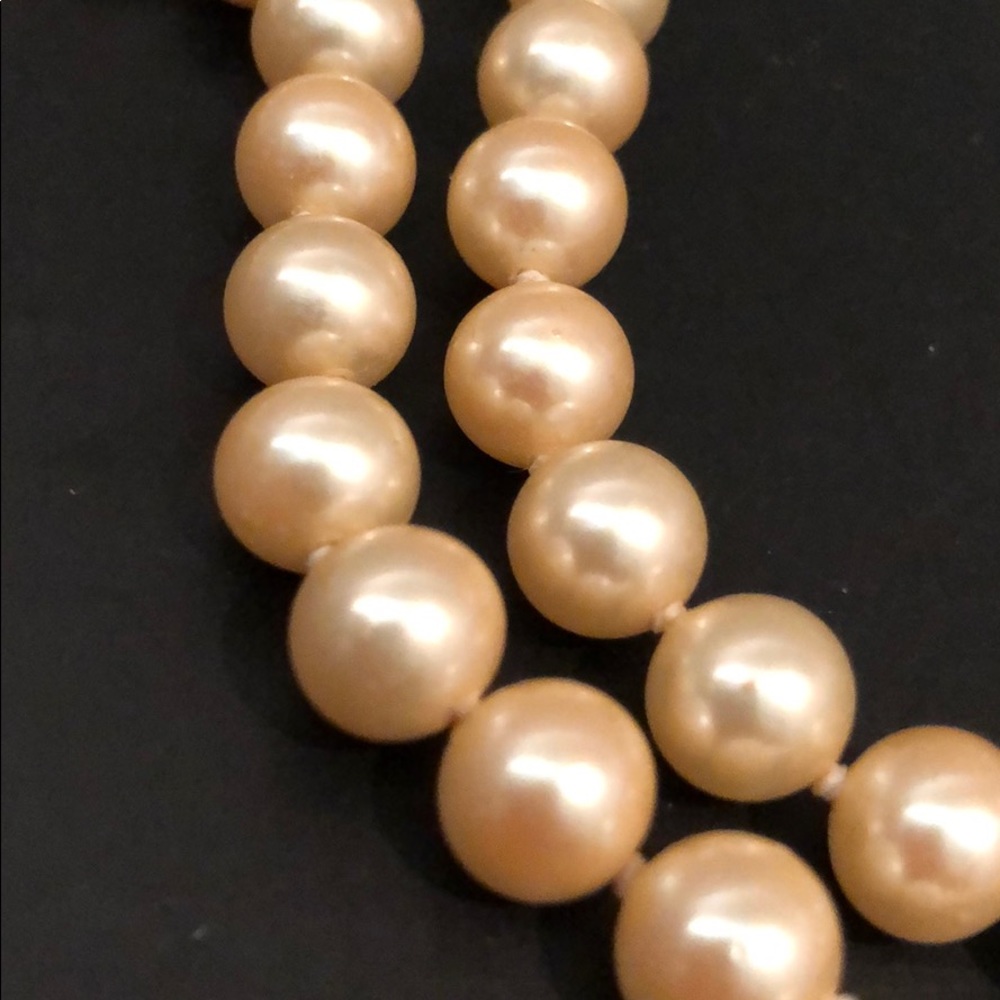 VINTAGE PEARLS PEARLS PEARLS! GORGEOUS CHAMPAGNE - Picture 4 of 4